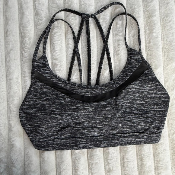 VSX Other - Victoria's Secret VSX Sport Bra‎ Small Black Gray Crisscross Back Padded Gym